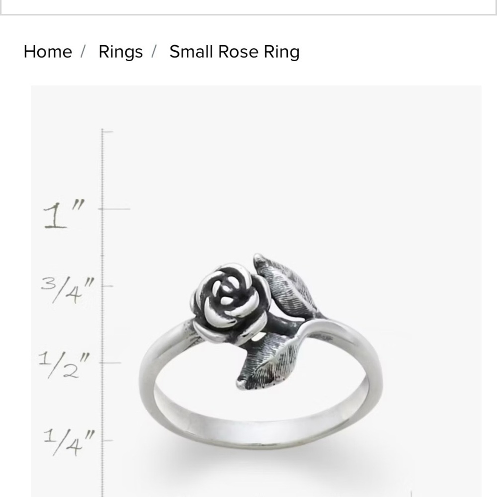 James Avery Rose ring
